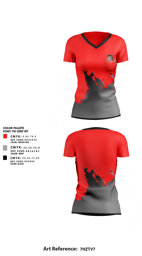 Womens Short Sleeve Vneck Shirt, Southeastern Trojans, Golf, Teamtime, Team time, sublimation, custom sports apparel, team uniforms, spirit wear, spiritwear, sports uniforms, custom shirts, team store, custom team store, fundraiser sports, apparel fundraiser