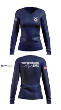 Wittenberg Area Protective Services District Women's Long Sleeve V-neck Shirt - 5