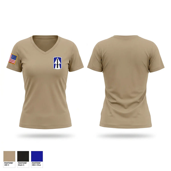 Womens Short Sleeve Vneck Shirt, Alpha company 1-151, Army, Teamtime, Team time, sublimation, custom sports apparel, team uniforms, spirit wear, spiritwear, sports uniforms, custom shirts, team store, custom team store, fundraiser sports, apparel fundraiser