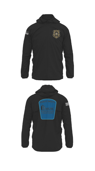 Windbreaker, MUSC POLICE, Police, Teamtime, Team time, sublimation, custom sports apparel, team uniforms, spirit wear, spiritwear, sports uniforms, custom shirts, team store, custom team store, fundraiser sports, apparel fundraiser