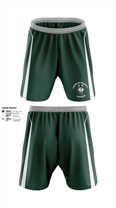Franklin Academy Lacrosse 50336515 Athletic Shorts With Pockets - 1