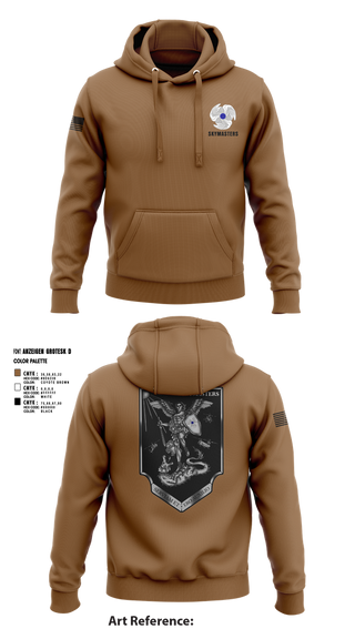 Hoodie, 1-222 Aviaition Regiment, Army, Teamtime, Team time, sublimation, custom sports apparel, team uniforms, spirit wear, spiritwear, sports uniforms, custom shirts, team store, custom team store, fundraiser sports, apparel fundraiser