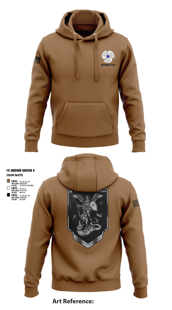 Hoodie, 1-222 Aviaition Regiment, Army, Teamtime, Team time, sublimation, custom sports apparel, team uniforms, spirit wear, spiritwear, sports uniforms, custom shirts, team store, custom team store, fundraiser sports, apparel fundraiser
