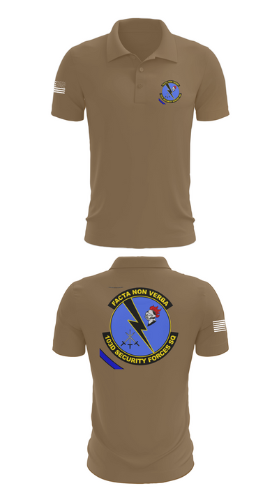 103d SECURITY FORCES SQUADRON 19845829 Short Sleeve Performance Polo - 7