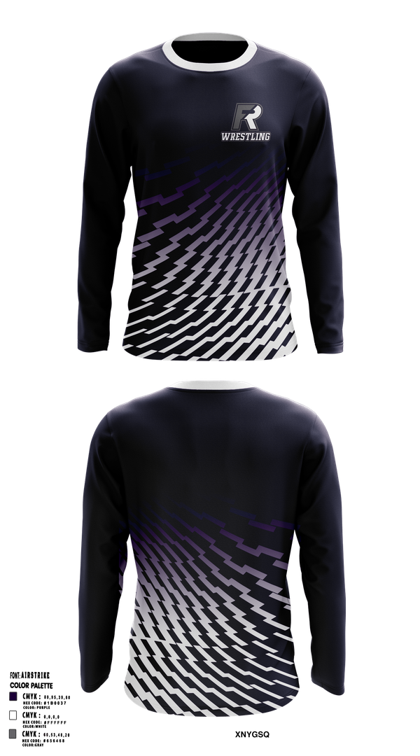 Long Sleeve Rash Guard Shirt, Fremont Ross Wrestling, Wrestling, Teamtime, Team time, sublimation, custom sports apparel, team uniforms, spirit wear, spiritwear, sports uniforms, custom shirts, team store, custom team store, fundraiser sports, apparel fundraiser