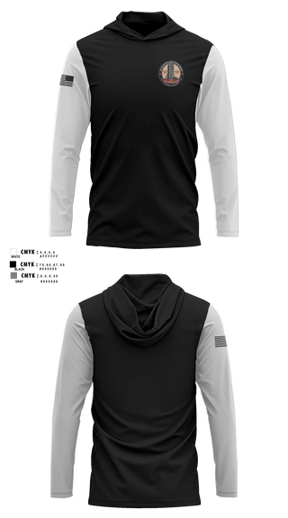 Long Sleeve Performance Shirt with hood, SFD Training, Fire Department, Teamtime, Team time, sublimation, custom sports apparel, team uniforms, spirit wear, spiritwear, sports uniforms, custom shirts, team store, custom team store, fundraiser sports, apparel fundraiser