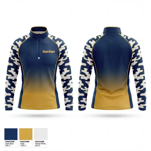 Quarter Zip Jacket, Guardians, Baseball, Teamtime, Team time, sublimation, custom sports apparel, team uniforms, spirit wear, spiritwear, sports uniforms, custom shirts, team store, custom team store, fundraiser sports, apparel fundraiser