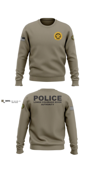 Crew Neck Sweatshirt, LOWER COLORADO RIVER AUTHORITY, Police, Teamtime, Team time, sublimation, custom sports apparel, team uniforms, spirit wear, spiritwear, sports uniforms, custom shirts, team store, custom team store, fundraiser sports, apparel fundraiser