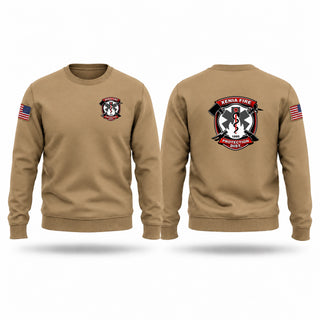 Crew Neck Sweatshirt, XENIA FIRE PROTECTION DISTRICT, Fire Department, Teamtime, Team time, sublimation, custom sports apparel, team uniforms, spirit wear, spiritwear, sports uniforms, custom shirts, team store, custom team store, fundraiser sports, apparel fundraiser