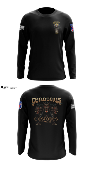 Long Sleeve Performance Shirt, Cerberus Platoon C 3-6, Army, Teamtime, Team time, sublimation, custom sports apparel, team uniforms, spirit wear, spiritwear, sports uniforms, custom shirts, team store, custom team store, fundraiser sports, apparel fundraiser