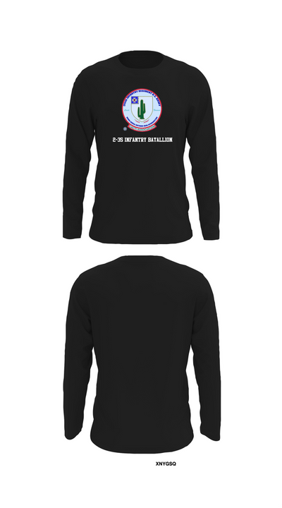2-35 Infantry Batallion 77036654 Long Sleeve Performance Shirt 32