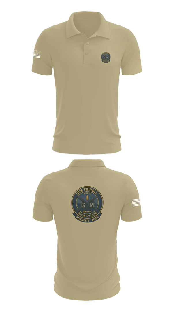 Short Sleeve Performance Polo, USS TRIPOLI, , Teamtime, Team time, sublimation, custom sports apparel, team uniforms, spirit wear, spiritwear, sports uniforms, custom shirts, team store, custom team store, fundraiser sports, apparel fundraiser