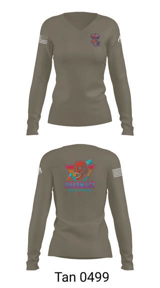 Womens Long Sleeve Vneck Shirt, , Army, Teamtime, Team time, sublimation, custom sports apparel, team uniforms, spirit wear, spiritwear, sports uniforms, custom shirts, team store, custom team store, fundraiser sports, apparel fundraiser