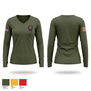 Womens Long Sleeve Vneck Shirt, Wilson County Sheriff’s Department, Police, Teamtime, Team time, sublimation, custom sports apparel, team uniforms, spirit wear, spiritwear, sports uniforms, custom shirts, team store, custom team store, fundraiser sports, apparel fundraiser