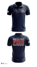 Winfield foley fire protection district Short Sleeve Performance Polo - 3