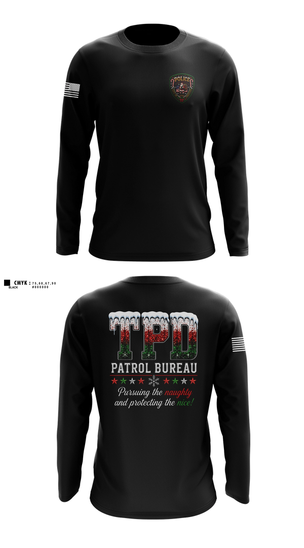 Long Sleeve Performance Shirt, Patrol Bureau, Police, Teamtime, Team time, sublimation, custom sports apparel, team uniforms, spirit wear, spiritwear, sports uniforms, custom shirts, team store, custom team store, fundraiser sports, apparel fundraiser