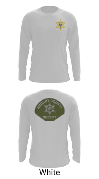 Long Sleeve Performance Shirt, Grundy County Sheriff's Department, Police, Teamtime, Team time, sublimation, custom sports apparel, team uniforms, spirit wear, spiritwear, sports uniforms, custom shirts, team store, custom team store, fundraiser sports, apparel fundraiser