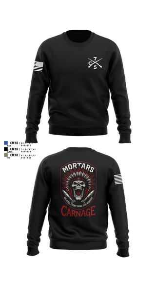 Crew Neck Sweatshirt, Carnage, , Teamtime, Team time, sublimation, custom sports apparel, team uniforms, spirit wear, spiritwear, sports uniforms, custom shirts, team store, custom team store, fundraiser sports, apparel fundraiser