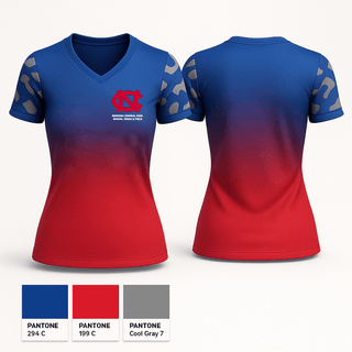 Womens Short Sleeve Vneck Shirt, Neshoba Central High School Track & Field, Track & Field, Teamtime, Team time, sublimation, custom sports apparel, team uniforms, spirit wear, spiritwear, sports uniforms, custom shirts, team store, custom team store, fundraiser sports, apparel fundraiser