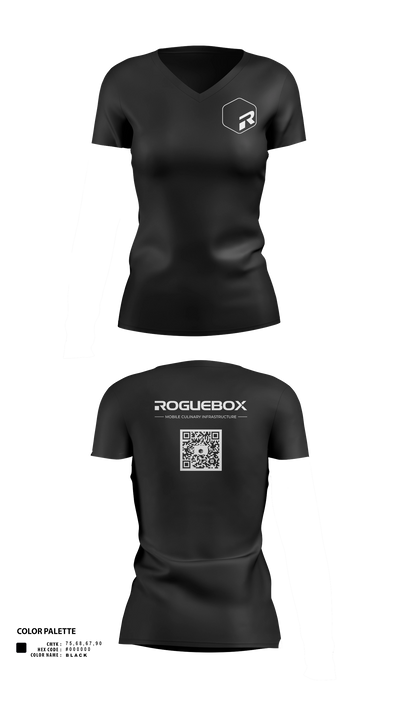 Roguebox Women's Short Sleeve V-neck Shirt - 21