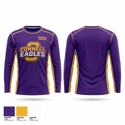 Long Sleeve Performance Shirt, Connell eagles, Men's Basketball, Teamtime, Team time, sublimation, custom sports apparel, team uniforms, spirit wear, spiritwear, sports uniforms, custom shirts, team store, custom team store, fundraiser sports, apparel fundraiser