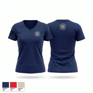 Womens Short Sleeve Vneck Shirt, Community Fire Company, Fire Department, Teamtime, Team time, sublimation, custom sports apparel, team uniforms, spirit wear, spiritwear, sports uniforms, custom shirts, team store, custom team store, fundraiser sports, apparel fundraiser