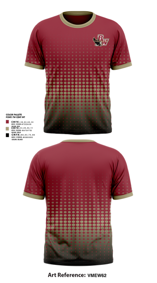Short Sleeve Performance Shirt, Bishop Watterson Color Guard, Spirit Store, Teamtime, Team time, sublimation, custom sports apparel, team uniforms, spirit wear, spiritwear, sports uniforms, custom shirts, team store, custom team store, fundraiser sports, apparel fundraiser
