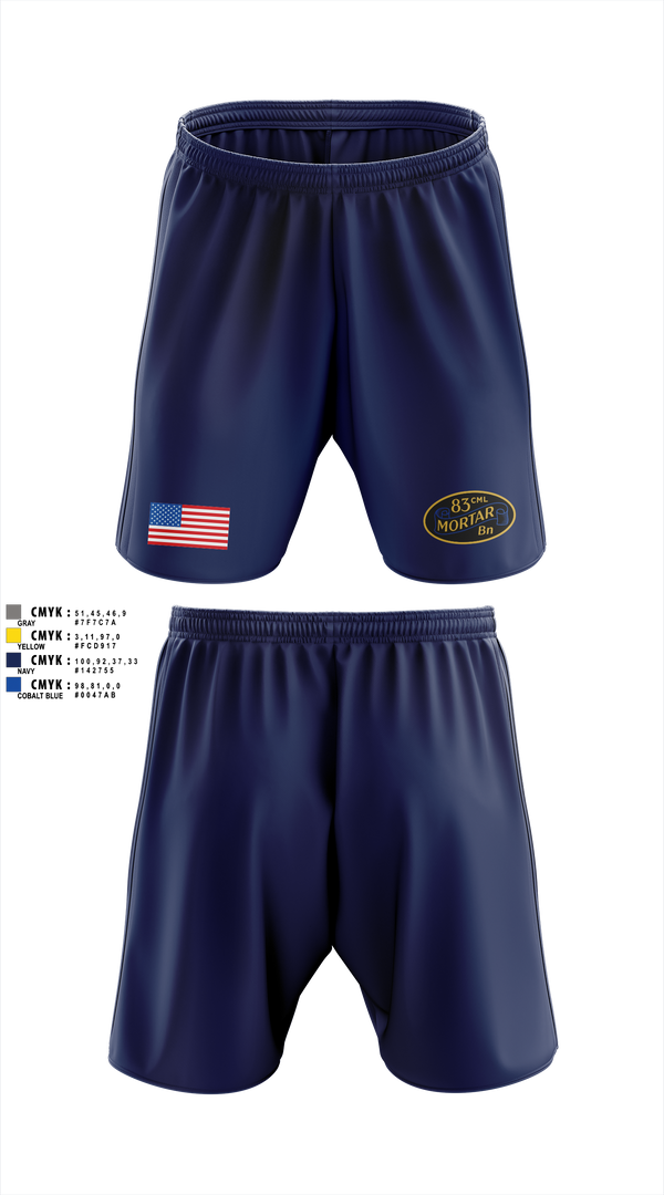 Athletic Shorts With Pockets, 83d Chemical Battalion, Army, Teamtime, Team time, sublimation, custom sports apparel, team uniforms, spirit wear, spiritwear, sports uniforms, custom shirts, team store, custom team store, fundraiser sports, apparel fundraiser