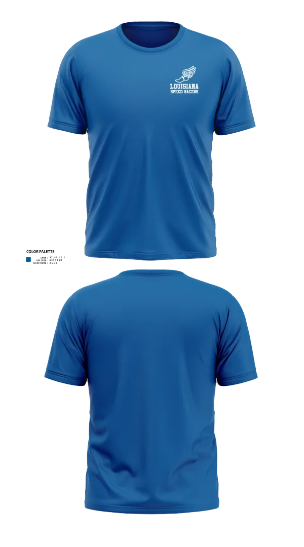 Short Sleeve Performance Shirt, Louisiana Speed Racers, Track & Field, Teamtime, Team time, sublimation, custom sports apparel, team uniforms, spirit wear, spiritwear, sports uniforms, custom shirts, team store, custom team store, fundraiser sports, apparel fundraiser