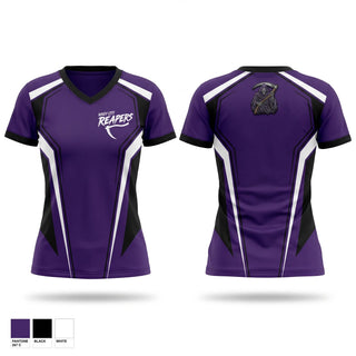 Womens Short Sleeve Vneck Shirt, Windy City Reapers, Baseball, Teamtime, Team time, sublimation, custom sports apparel, team uniforms, spirit wear, spiritwear, sports uniforms, custom shirts, team store, custom team store, fundraiser sports, apparel fundraiser
