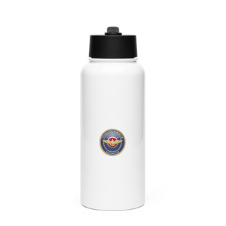 NAVAIR 97184598 Stainless Steel Water Bottle with a Straw Lid