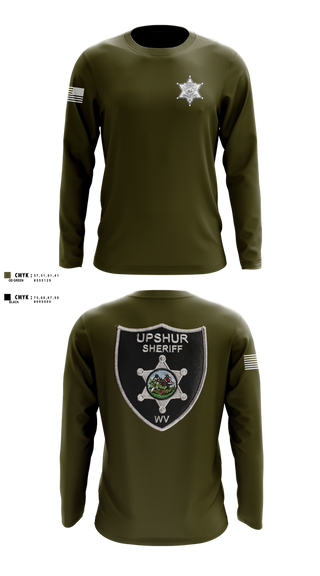 Long Sleeve Performance Shirt, Upshur County Sheriff’s Office, Police, Teamtime, Team time, sublimation, custom sports apparel, team uniforms, spirit wear, spiritwear, sports uniforms, custom shirts, team store, custom team store, fundraiser sports, apparel fundraiser