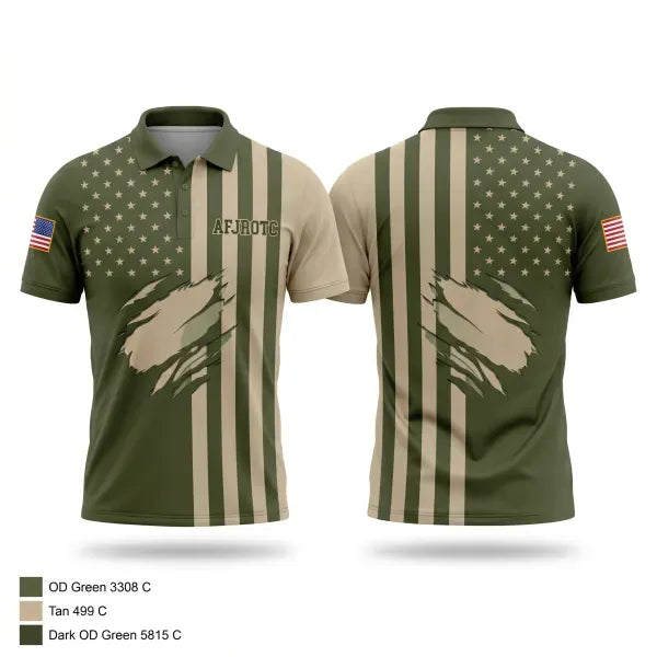 Short Sleeve Performance Polo, Afjrotc, Air Force, Teamtime, Team time, sublimation, custom sports apparel, team uniforms, spirit wear, spiritwear, sports uniforms, custom shirts, team store, custom team store, fundraiser sports, apparel fundraiser