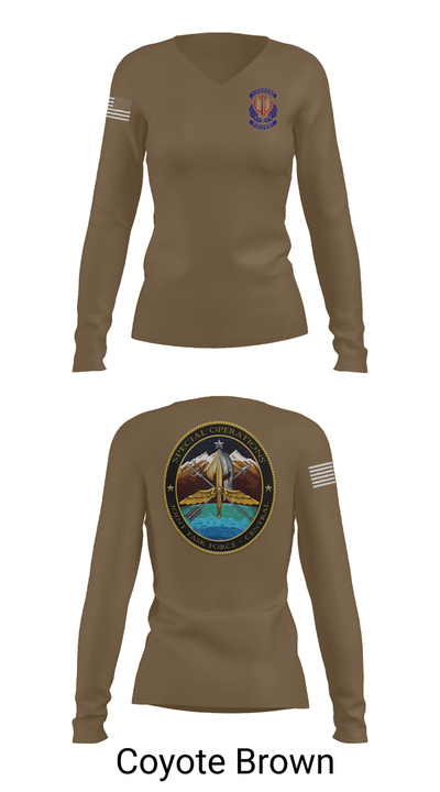 IWTF-C 34829502 Women's Long Sleeve V-neck Shirt - 17