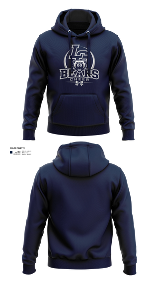 Hoodie, La Cueva Bears, Cheer, Teamtime, Team time, sublimation, custom sports apparel, team uniforms, spirit wear, spiritwear, sports uniforms, custom shirts, team store, custom team store, fundraiser sports, apparel fundraiser