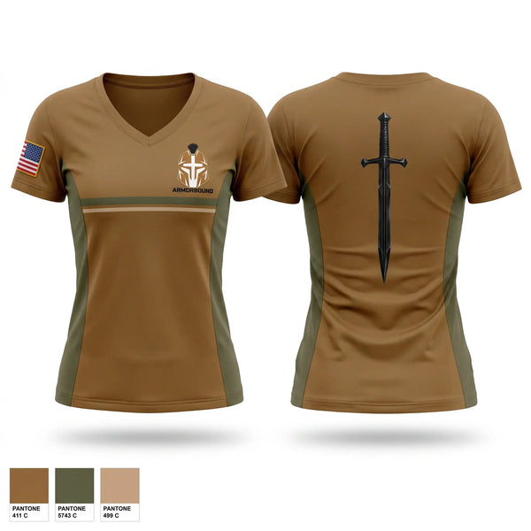 Womens Short Sleeve Vneck Shirt, USCG, Coast Guard, Teamtime, Team time, sublimation, custom sports apparel, team uniforms, spirit wear, spiritwear, sports uniforms, custom shirts, team store, custom team store, fundraiser sports, apparel fundraiser