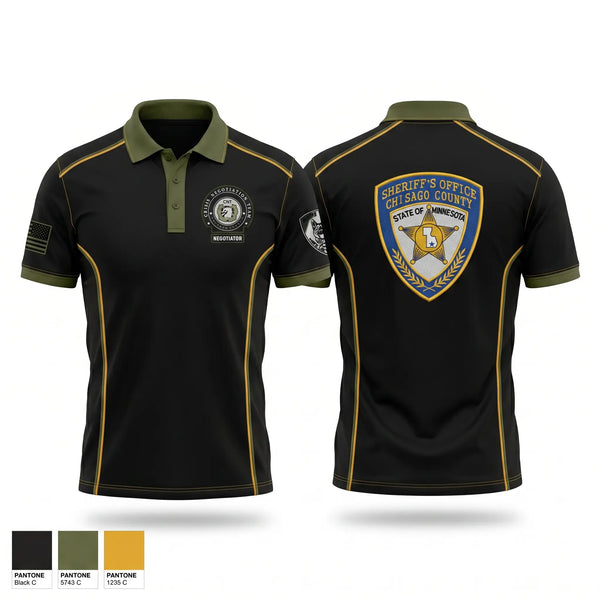Short Sleeve Performance Polo, Chisago County ERU, Police, Teamtime, Team time, sublimation, custom sports apparel, team uniforms, spirit wear, spiritwear, sports uniforms, custom shirts, team store, custom team store, fundraiser sports, apparel fundraiser