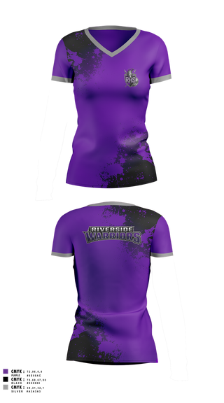 Womens Short Sleeve Vneck Shirt, Warriors, , Teamtime, Team time, sublimation, custom sports apparel, team uniforms, spirit wear, spiritwear, sports uniforms, custom shirts, team store, custom team store, fundraiser sports, apparel fundraiser