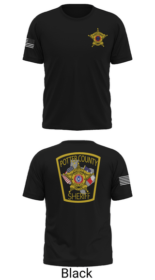 Old School Cotton Feel Shirt, Potter County Sheriff's Office, Police, Teamtime, Team time, sublimation, custom sports apparel, team uniforms, spirit wear, spiritwear, sports uniforms, custom shirts, team store, custom team store, fundraiser sports, apparel fundraiser