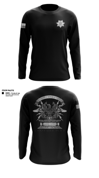 Long Sleeve Performance Shirt, Harris county pct 1 swat, Police, Teamtime, Team time, sublimation, custom sports apparel, team uniforms, spirit wear, spiritwear, sports uniforms, custom shirts, team store, custom team store, fundraiser sports, apparel fundraiser