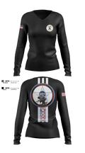 Shawnee Fire District 96623811 Women's Long Sleeve V-neck Shirt - 5