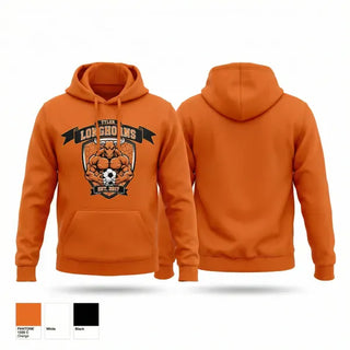 Hoodie, Longhorns, Men's Soccer, Teamtime, Team time, sublimation, custom sports apparel, team uniforms, spirit wear, spiritwear, sports uniforms, custom shirts, team store, custom team store, fundraiser sports, apparel fundraiser