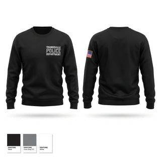 Crew Neck Sweatshirt, Youngsville Police Department, Police, Teamtime, Team time, sublimation, custom sports apparel, team uniforms, spirit wear, spiritwear, sports uniforms, custom shirts, team store, custom team store, fundraiser sports, apparel fundraiser