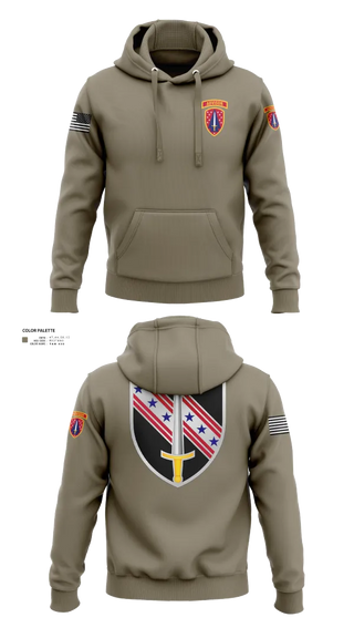 Hoodie, 6/54th SFAB, National Guard, Teamtime, Team time, sublimation, custom sports apparel, team uniforms, spirit wear, spiritwear, sports uniforms, custom shirts, team store, custom team store, fundraiser sports, apparel fundraiser
