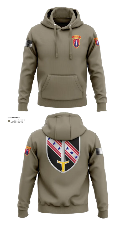 Hoodie, 6/54th SFAB, National Guard, Teamtime, Team time, sublimation, custom sports apparel, team uniforms, spirit wear, spiritwear, sports uniforms, custom shirts, team store, custom team store, fundraiser sports, apparel fundraiser