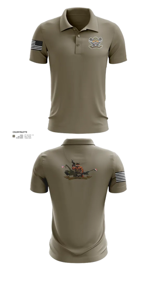 Short Sleeve Performance Polo, 3-6 Fox Co., Army, Teamtime, Team time, sublimation, custom sports apparel, team uniforms, spirit wear, spiritwear, sports uniforms, custom shirts, team store, custom team store, fundraiser sports, apparel fundraiser