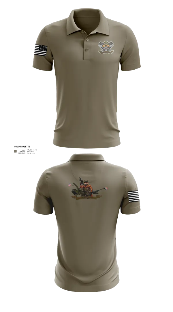 Short Sleeve Performance Polo, 3-6 Fox Co., Army, Teamtime, Team time, sublimation, custom sports apparel, team uniforms, spirit wear, spiritwear, sports uniforms, custom shirts, team store, custom team store, fundraiser sports, apparel fundraiser