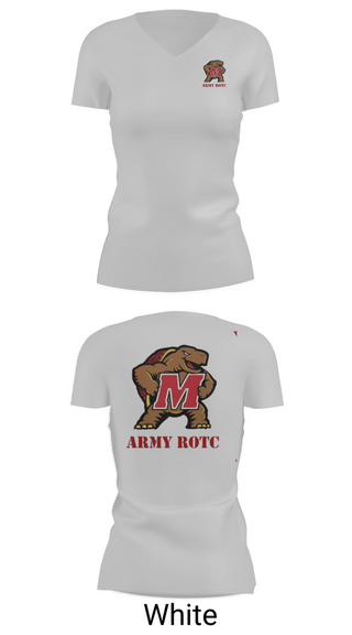 Womens Short Sleeve Vneck Shirt, UMD ROTC, Army, Teamtime, Team time, sublimation, custom sports apparel, team uniforms, spirit wear, spiritwear, sports uniforms, custom shirts, team store, custom team store, fundraiser sports, apparel fundraiser