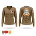 1-204th Infantry Regiment 16482250 Women's Long Sleeve V-neck Shirt - 1