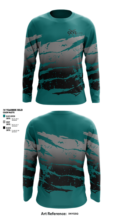 Copper Cities Youth Sports 81576985 Long Sleeve Performance Shirt - 1